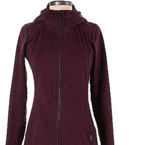 Athleta Maroon Zip Up Hoodie | Size XS